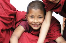 Kindermönch im Bhutan